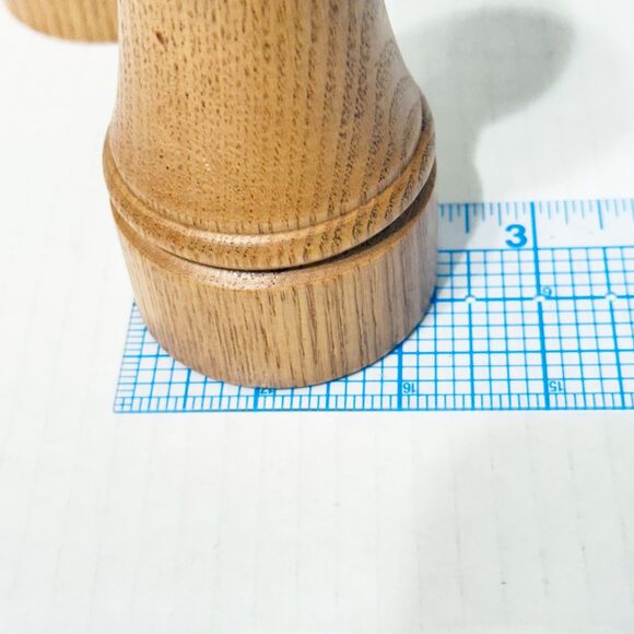 Mr. Dudley Salt Shaker & Pepper Mill Wood Shakers Grinder 5" Tall Home Decor - Picture 9 of 9